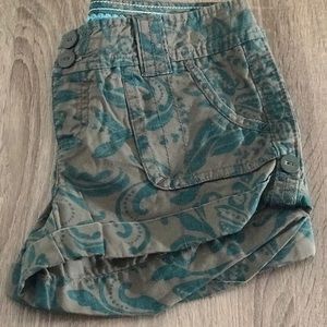 AE women’s short - brown/turquoise - size 4
